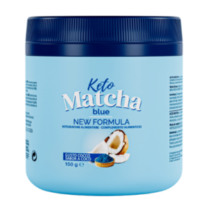 Keto Matcha Blue - Avocadoöl MCT Kalium Milch Stuten Chinesischer Tee Wi B