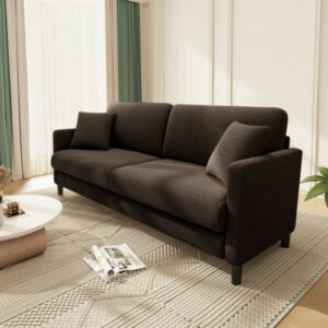 Teddy Velvet Sofa 2-Sitzer Modern Couch Loveseat Schlafzimmer Wohnzimmer 148CM