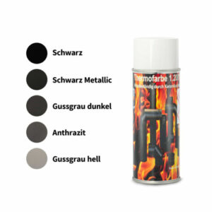 Ofenfarbe 1200 °C Spezial Ofenlack Thermofarbe Spray Kaminfarbe Holzbackofenlack