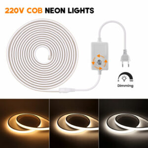 230V Dimmbar Neon COB LED Stripe Leiste Streifen Band Lichterkette Innen Außen