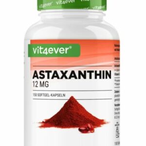 Astaxanthin 12 mg - 150 Softgel Kapseln - natürlicher Antioxidant Softgels