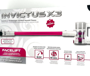 Akkustaubsauger Staubsauger Genius Invictus X3 Beutellos 160W LED Licht Facelift