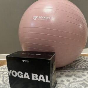 Fitness Yoga-Ball in Rosa Perfekt für Workouts,Yoga, Pilates und Physiotherapie