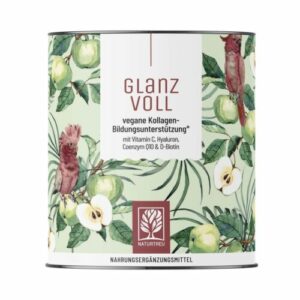 Glanzvoll Kollagen Pulver Hyaluronsäure Q10 Biotin Vitamin C Haare NATURTREU®