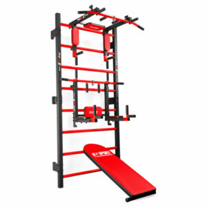 Trainingsset KSSL0100 - Sprossenwand mit DiP Station, Klimmzugstange und Bank