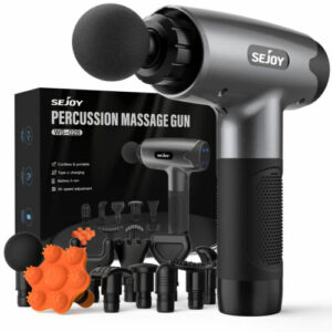 SEJOY 10 Köpfe Massagepistole Massage Gun Percussion Muskel Massagegerät 30 Modi