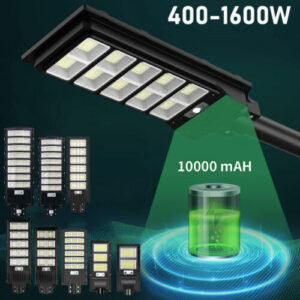 LED Solar Straßenlampe 400-1600W Straßenlaterne mit Fernbedienung Solarleuchte