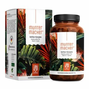 Muntermacher Guarana Kapsel Mate Grüner Tee Kaffee Koffein B-Vitamin NATURTREU®