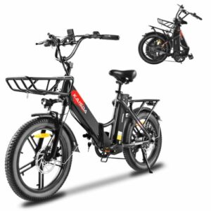 E-Bike 350W Klapprad Elektrofahrrad 20 Zoll Fat Tire 36V 20.8Ah 7-Gang MTB