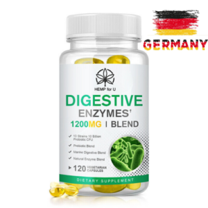 DE Digestive Enzymes Verdauungsenzyme+Probiotisch 120 Kapseln Verborgenheit