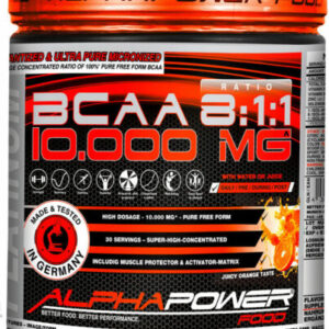 ALPHAPOWER FOOD® BCAA Pulver 500 g I  Ratio 8:1:1 I Dosierung 10.000 mg Dose