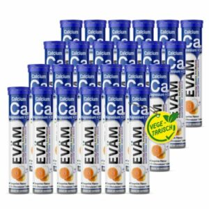 EVÄM Calcium Magnesium D3 Sport Brausetabletten 24x 15 Stück Hergestellt in DE