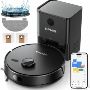 Saugroboter mit Absaugstation 3in1 5000Pa Staubsauger Roboter mit WiFi/App/Alexa