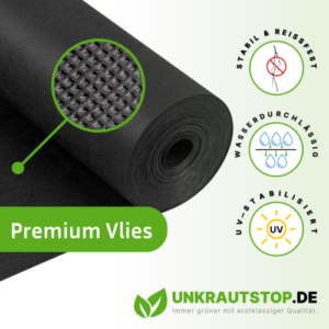 Unkrautvlies 50g/m², 100g/m², 150g/m² Vlies Unkrautschutz Bodengewebe Beetvlies