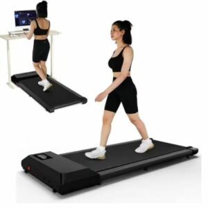 Tragbares Laufband 12 km/h LCD Puls Heimtrainer für zuhause Walkpad 150 kg