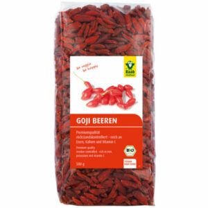 Raab Bio Goji Beeren 500g, ungeschwefelt, ohne Zusätze, laborgeprüft, Wolfsbeere