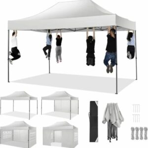 Faltpavillon Pavillon 3x4,5m Festzelt Wasserdicht Stabil mit 4 Seitenteilen NEU~