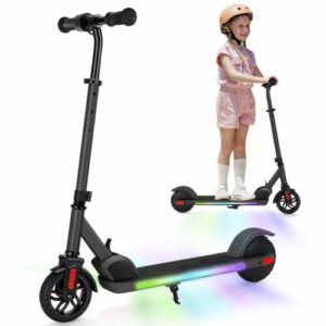 Elektroscooter Kinder Klappbar Elektroroller LED Elektro Kinderroller Ab 6 Jahre