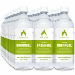 Brenngel 30x1 Liter für Gel Kamine & Gel Feuerstellen in handlichen 1L Flaschen