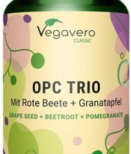 Vegavero OPC Trio | 120 Kapseln | Antioxidantien | vegan