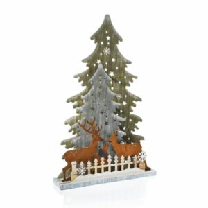 LED-Deko "Winterwald" Maxigröße Figuren Jahreszeitliche Dekoration 93 cm B-WARE