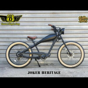 Elektrofahrrad Chopper custom Joker Heritage E-Bike Schwarz Matt Electri Spe