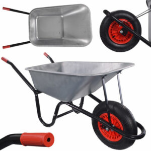 GARMIO® Schubkarre Bauschubkarre Gartenschubkarre Kippwagen Gartenkarre Hofkarre