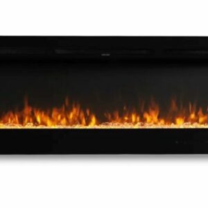 60" Elektrokamin Wandkamin Einbaukamin Elektrischer Kamin 9 Flammeneffekt 1500W