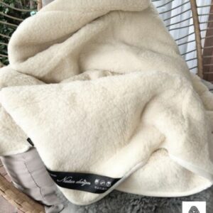 Premium Wolldecke Schafwolldecke Merino Schurwolle 100% WOOLMARK