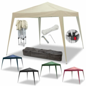 Faltpavillon Partyzelt 3x3m Gartenzelt Popup Zelt Transporttasche 210D Oxford