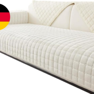 Sofa Überzug- Für 1-4 Sitzer, Samt Sofa Überwurfdecke- Mit Rutschfester Unterlag