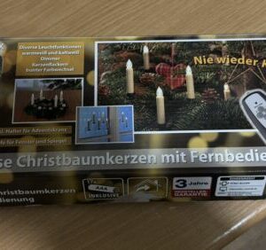 16 kabellose LED Weihnachtskerzen Christbaumkerzen Dimmbar . mit FB