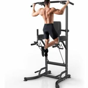 Power Tower Dip Station Pull Up Bar Multi-Function Home Gym Push Up Workout