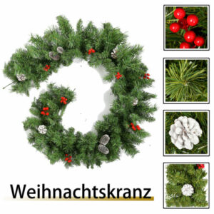 Weihnachtskranz Weihnachten Kranz Dekokranz Türkranz Tannenkranz Weihnachtsdeko