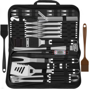 Edelstahl BBQ Grillbesteck 38 Stck Grillbesteck Set Koffer Grillbesteck Grillset