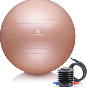 BODYMATE Gymnastikball Sitzball Trainingsball Mit GRATIS E-Book Inkl. Luft-Pumpe