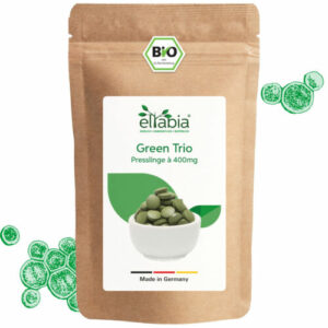 Bio Green Trio Presslinge 2500 Stk Chlorella Spirulina Gerstengras 1kg Tabletten