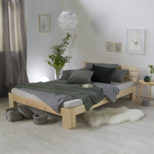 Doppelbett 180x200 Massiv Holz Lattenrost Bett Bettgestell Futonbett Homestyle4u