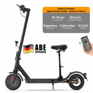 Elektro Scooter mit Sitz mit Straßenzulassung E-Scooter Elektroroller Bis 30KM