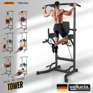 Power Tower Dip Station Pull Up Bar | Multi-Function Home Gym Fitnessgerät 🏋️‍♂