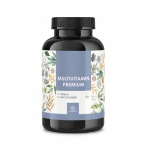 Multivitamin Premium Kapseln - 180 hochdosiert - NATURALKRAFT