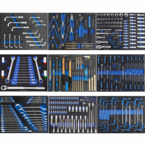 Werkzeugeinlage Werkzeugset Werzkzeug für Werkstattwagen 52x40cm Hammer Torx