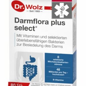 Darmflora plus select Dr. Wolz | hochdosierte Bakterienkulturen 48 Mrd/Tag | ...