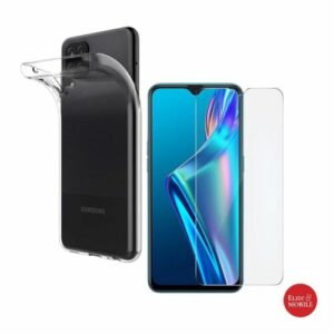 Silikon Hülle für Samsung Silicon Case TPU Schutzhülle + Panzerfolie Glas 9H