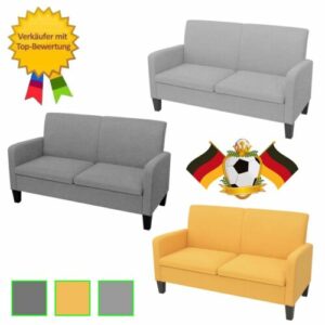 2-Sitzer Sofa 2er Sofagarnitur Couchgarnitur Couch Garnitur Küchensofa Stoffsofa