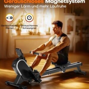 Rudergerät, App-Kompatibel, Rowing Machine (bis 160KG)