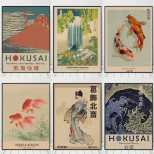 Japanische Kunst Vintage Poster Druck | Wandkunst | Kunst Bild