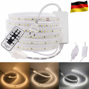 230V LED Stripe Streifen Licht Innen Außen Wasserdicht Band Leiste Lichtschlauch