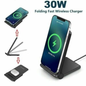 30W Wireless Charger Induktionsladegerät Ladestation Für Apple iPhone 15 Samsung