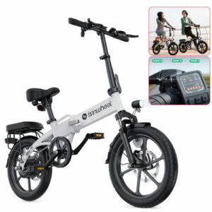 E Bike Klapprad 16 Zoll Elektrofahrräder E Mountainbike Faltbares E-Bike 25KM/H